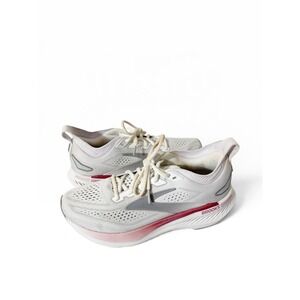 Brooks Glycerin GTS 23 Womens White Harbor Mist Metallic Sneakers Size 10B
